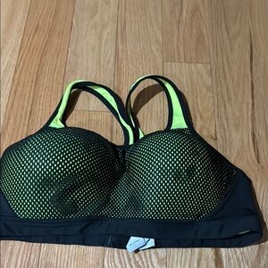 Black and Neon Green Sports Bra